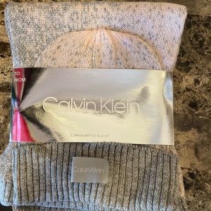Calvin Klein winter hat and scarf set
